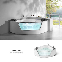 1.5m Bathtub Luxurious Acrylic Transparent 2 Person Whirlpool Indoor Corner bathtubs & whirlpools